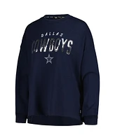 Dkny Women's Navy Dallas Cowboys Penelope Pullover Sweatshirt