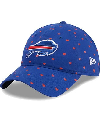 New Era Girls Preschool Royal Buffalo Bills Hearts 9TWENTY Adjustable Hat