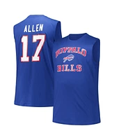 Fanatics Men's Josh Allen Royal Buffalo Bills Big Tall Muscle Tank Top