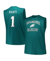 Fanatics Men's Jalen Hurts Midnight Green Philadelphia Eagles Big Tall Muscle Tank Top