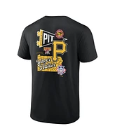 Fanatics Men's Black Pittsburgh Pirates Split Zone T-Shirt