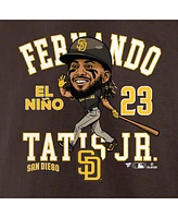 Fanatics Men's Fernando Tatis Jr. Brown San Diego Padres Hometown Caricature T-Shirt