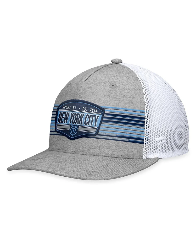 Fanatics Men's Steel New York City Fc Stroke Trucker Snapback Hat