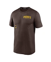 Nike Men's Brown San Diego Padres Authentic Collection Early Work Tri-Blend Performance T-Shirt