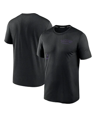 Nike Men's Black Colorado Rockies Authentic Collection Early Work Tri-Blend Performance T-Shirt