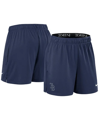 Nike Women's Navy Tampa Bay Rays Authentic Collection Knit Shorts