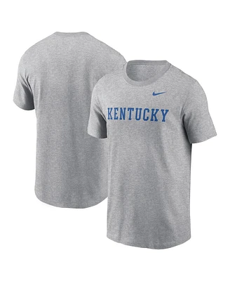 Nike Men's Heather Gray Kentucky Wildcats Primetime Evergreen Wordmark T-Shirt