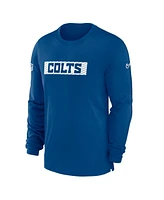 Nike Men's Royal Indianapolis Colts Sideline Player Performance Long Sleeve T-Shirt