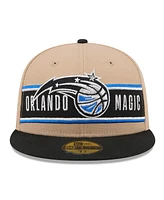 New Era Men's Tan/Black Orlando Magic 2024 Nba Draft 59FIFTY Hat