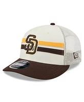 New Era Men's Cream/Brown San Diego Padres 2024 Mlb All-Star Game Workout Meshback Low Profile 9FIFTY Snapback Hat