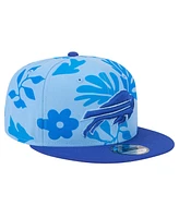 New Era Men's Light Blue Buffalo Bills Leafy 9FIFTY Snapback Hat