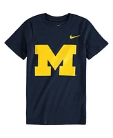 Nike Preschool Navy Michigan Wolverines Logo T-Shirt