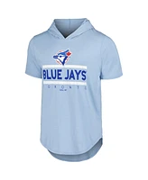 Majestic Men's Powder Blue Toronto Jays Tri-Blend Hoodie T-Shirt