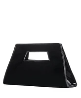 Nina Cut Out Handle Trapezoid Clutch