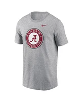 Nike Men's Heather Gray Alabama Crimson Tide Primetime Evergreen Alternate Logo T-Shirt