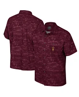 Colosseum Men's Maroon Arizona State Sun Devils Ozark Button-Up Shirt