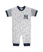 Outerstuff Baby Boys and Girls Fanatics White New York Yankees Logo Best Series Full-Snap Jumper