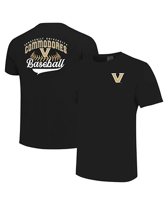 Image One Men's Black Vanderbilt Commodores Baseball Comfort Colors T-Shirt