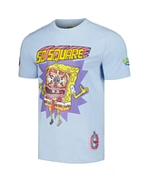 Freeze Max Men's Light Blue SpongeBob SquarePants Absurd Grotesque T-Shirt