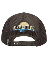 Pro Standard Men's Cream/Brown Los Angeles Lakers Glint Sunset Snapback Hat