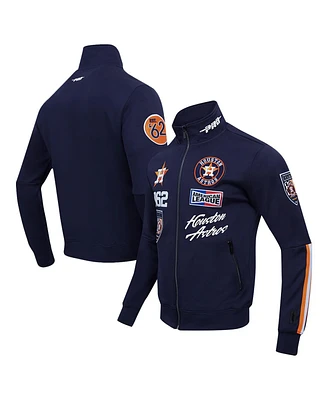 Pro Standard Men's Navy Houston Astros Fast Lane Full-Zip Track Jacket