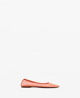 Mango Women's Semi-Transparent Mesh Ballerinas