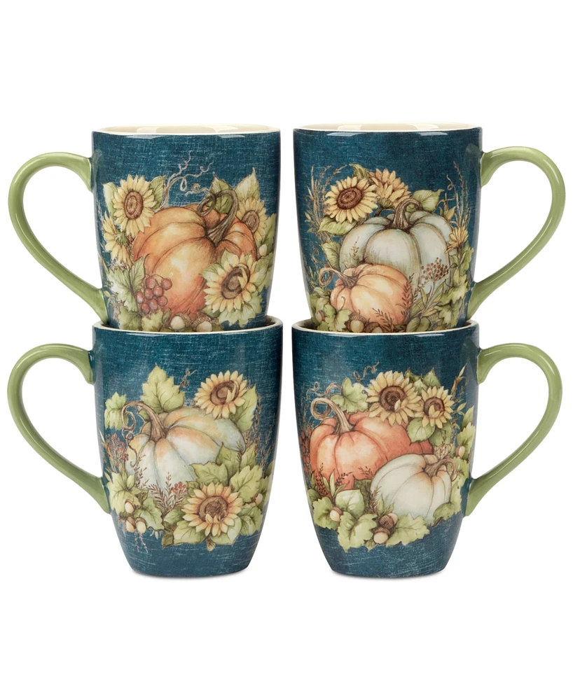 Certified International Autumn Breeze Mugs, Set of 4