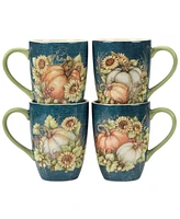 Certified International Autumn Breeze Mugs, Set of 4