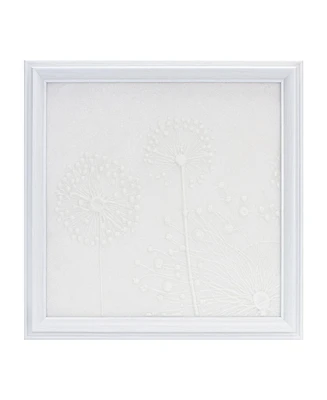 Slickblue Dandelion Plaque 18.25"sq Resin