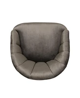 Streamdale Furniture Luxurious Velvet Club Chair With Modern Glam Style