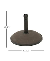 Streamdale Furniture Concrete Umbrella Base With Iron Support Pole (33 Lbs)