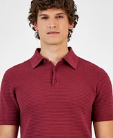 A|X Armani Exchange Men's Short Sleeve Knit Polo Shirt