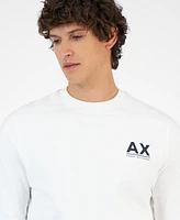 A|X Armani Exchange Men's Long Sleeve Crewneck Logo Sweatshirt, Created for Macy's