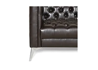 Streamdale Furniture Diamond-Stitched 3-Seater Sofa With T-Shaped Iron Legs