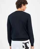 A|X Armani Exchange Men's Long Sleeve Logo Crewneck Sweater, Created for Macy's