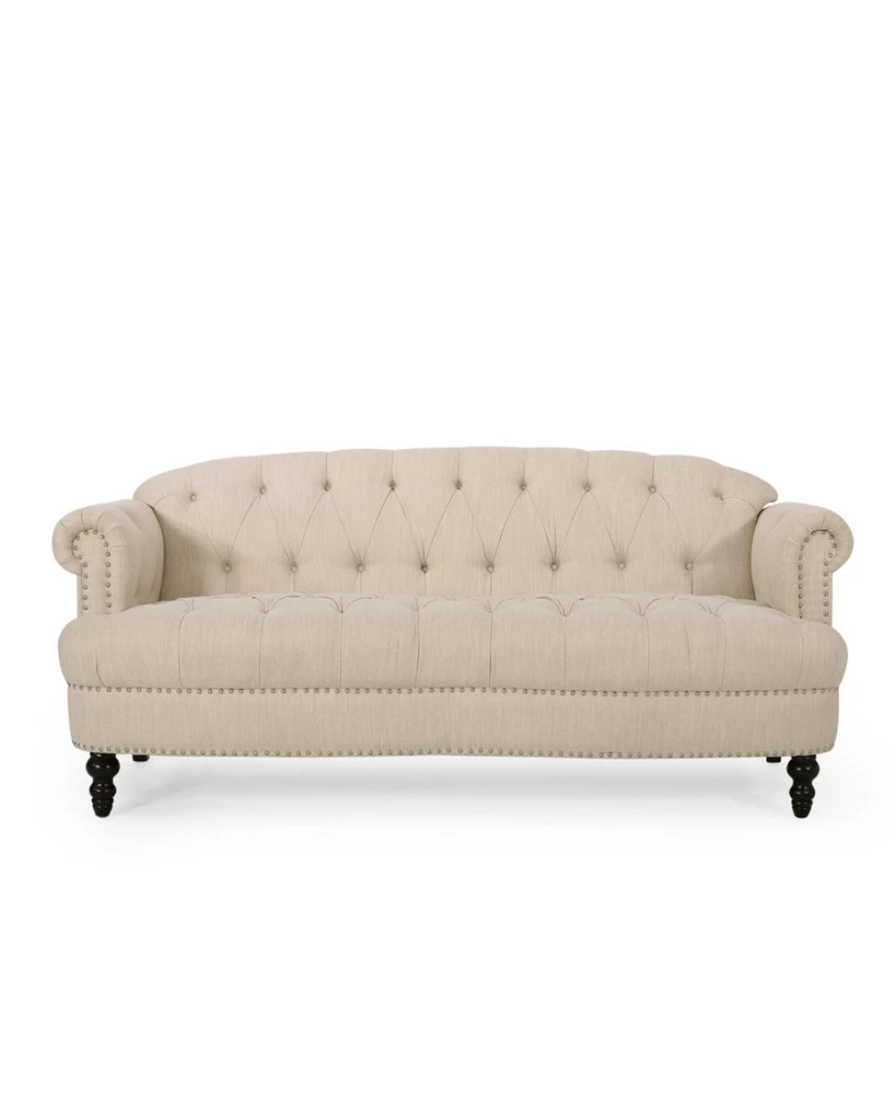 Simplie Fun Elegant Beige Sofa: Comfort And Style