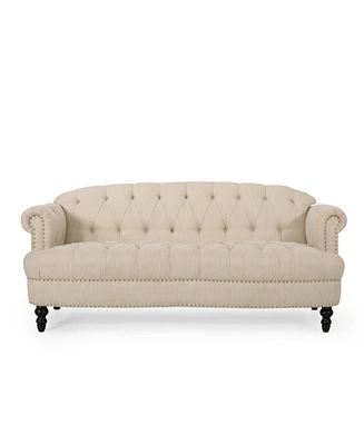 Simplie Fun Elegant Beige Sofa: Comfort And Style