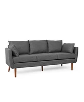 Streamdale Furniture Contemporary 3-Seater Sofa With Accent Pillows