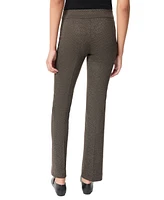 Jones New York Petite Jacquard Pull-On Bootcut Pants