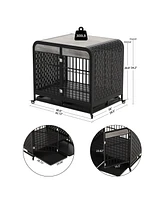 Streamdale Furniture Premium Dog Crate Table: Durable, Secure, Movable, Non-Toxic, Easy Assembly