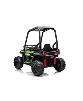 Streamdale Furniture 24V Electric Kids Ride-On Car with Remote, Music, Led Lights