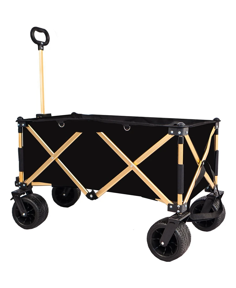 Simplie Fun Heavy-Duty Folding Wagon: Compact, Durable, All-Terrain