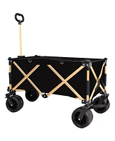 Streamdale Furniture Heavy-Duty Folding Wagon: Compact, Durable, All-Terrain