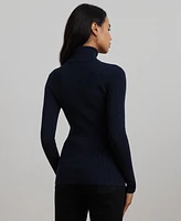 Lauren Ralph Petite Ribbed Turtleneck Sweater