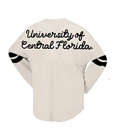 Spirit Jersey Women's Cream Ucf Knights Oversized T-Shirt