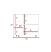 Fm Furniture Arizona Kitchen Cart