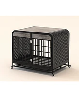 Streamdale Furniture Premium Dog Crate Furniture: Sturdy, Secure, Movable, Non-Toxic, Easy Assembly