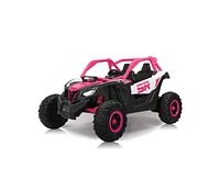 Streamdale Furniture 24V Kids Electric Ride-On Car with Bluetooth Music, Shock Absorbers, and Remote Control