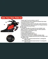 Kids Electric Motorcycle w/ Training Wheels, Manual Throttle, Lighting Wheels