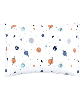 Hudson Baby Infant Boy Cotton Toddler Pillow Case, Space, One Size